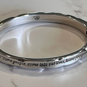 Brighton Silver Bracelet with Inspirational Quote